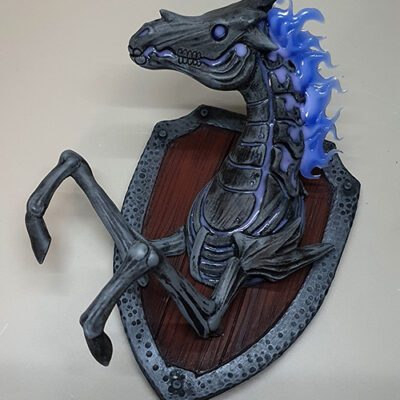 Arvak Bust Purple - Glowing Wall Plaque