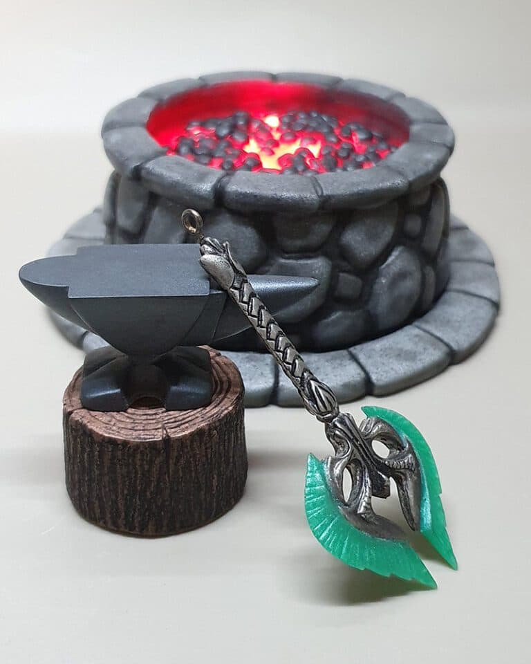 Skyrim Tiny Forge – LED lamp | Folkenstal | Props and Replicas