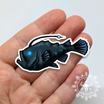 Football Fish - Silver Vinyl Sticker