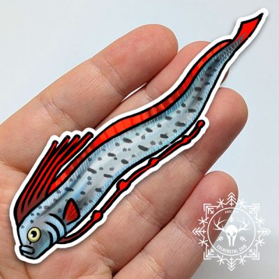 Oarfish - Silver Vinyl Sticker