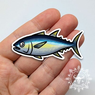 Tuna - Silver Vinyl Sticker
